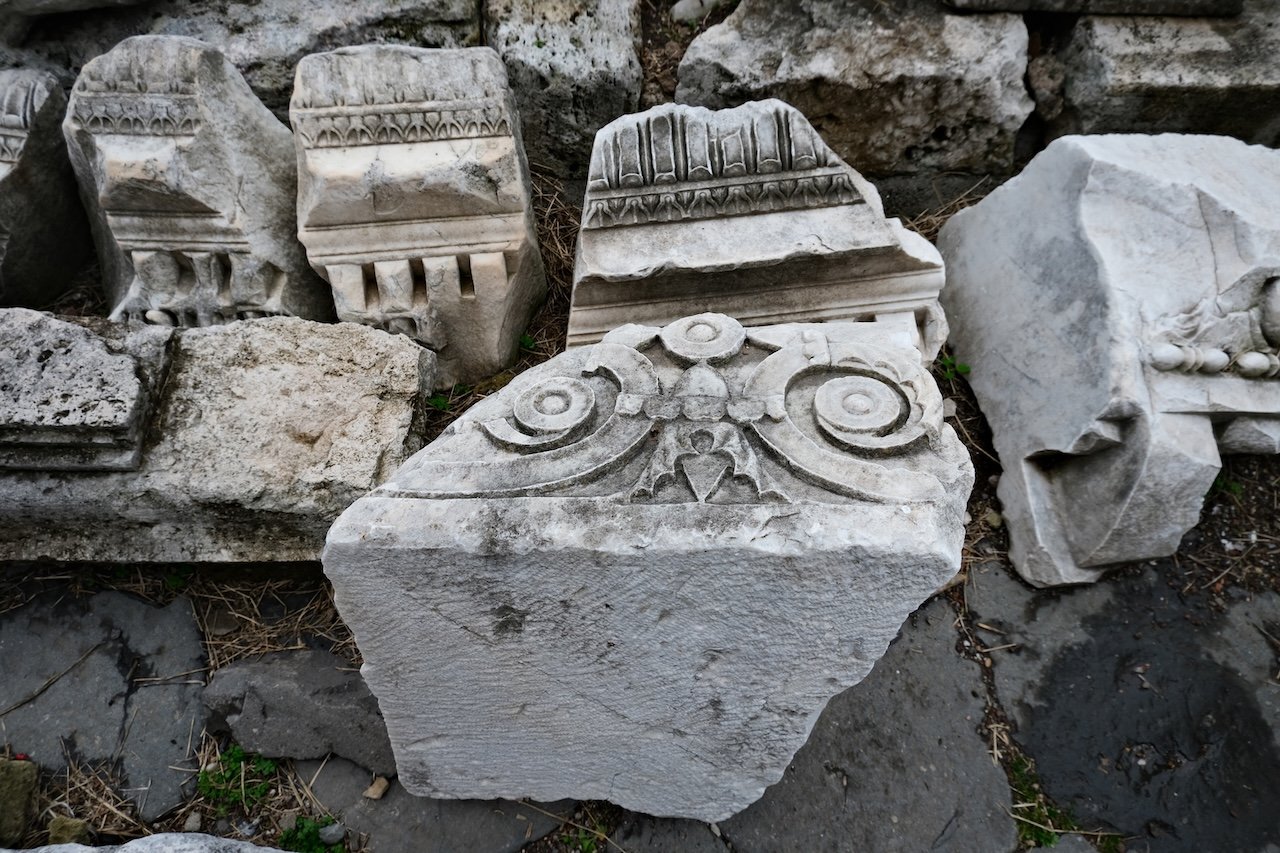 Ancient Marble Stones_Trajans Market_Rome