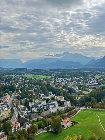 Austrian Alps from Salzburg Fortress