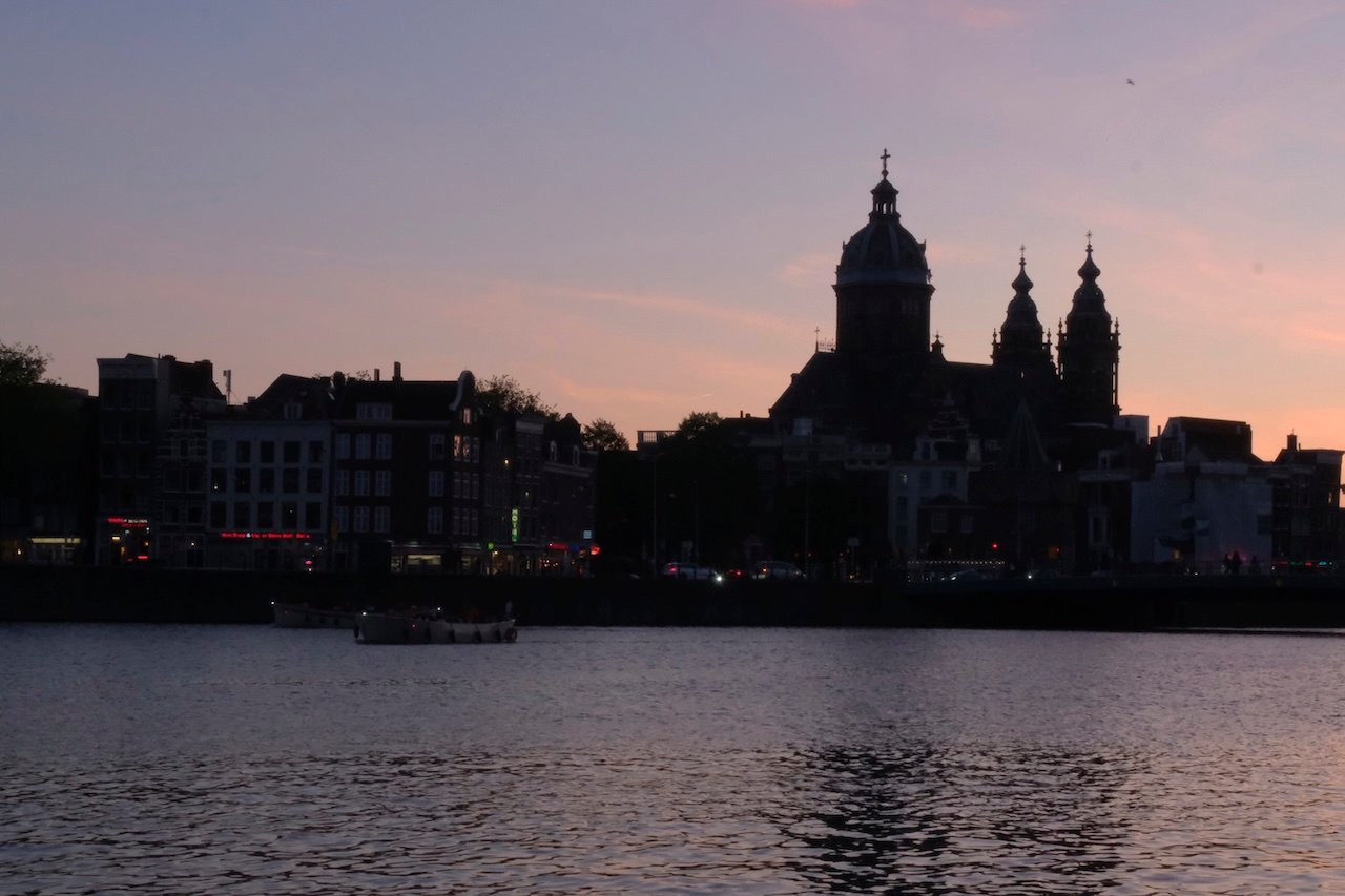Basilica of Saint Nicholas_Skyline_Amsterdam at Night Basilica of Saint Nicholas_Skyline_Amsterdam at Night