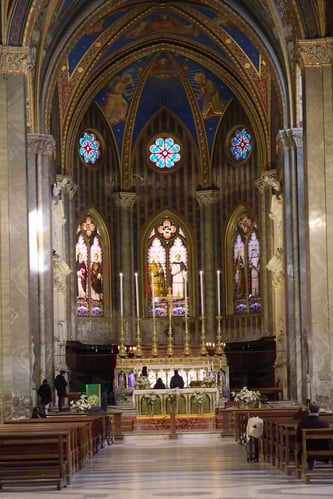 Basilica of St Maria sopra Minerva_Interior_Altar_Rome