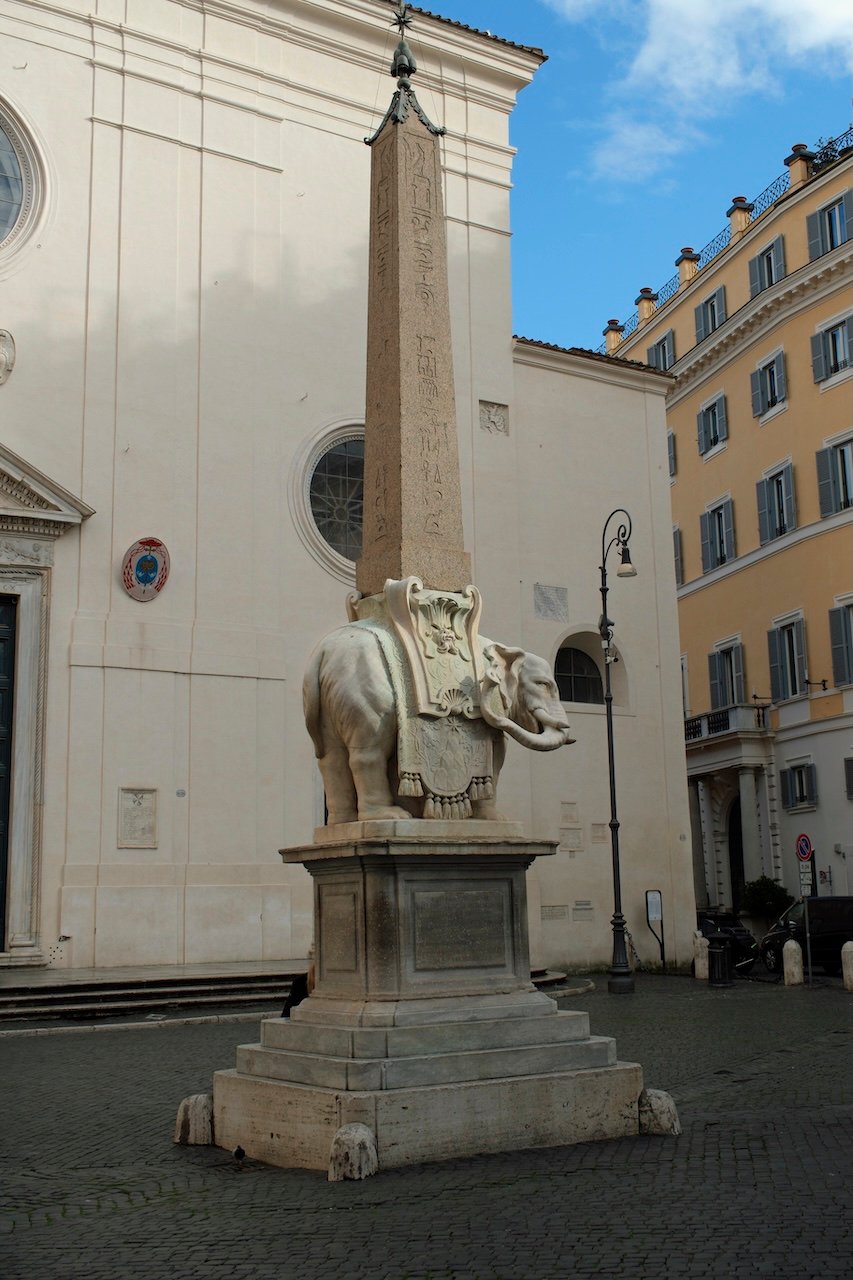 Basilica of St Maria sopra Minerva_Rome_Exterior_Obelisk