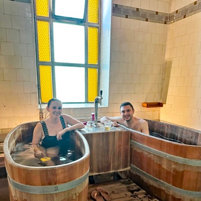 Beer Spa_Szechenyi_Budapest_Lauren_Brian