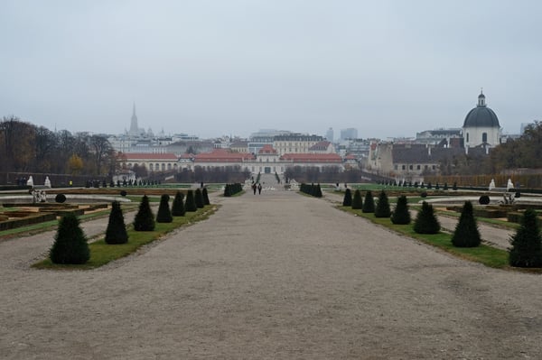 Belvedere Palace Garden_Vienna_Foggy Morning