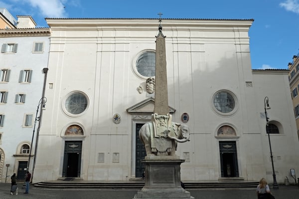 Bernini_Elephant and Obelisk_Santa Maria sopra Minera_Landscape_Rome