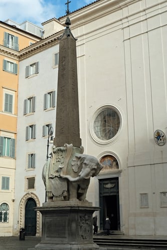 Bernini_Elephant and Obelisk_Santa Maria sopra Minerva_Rome