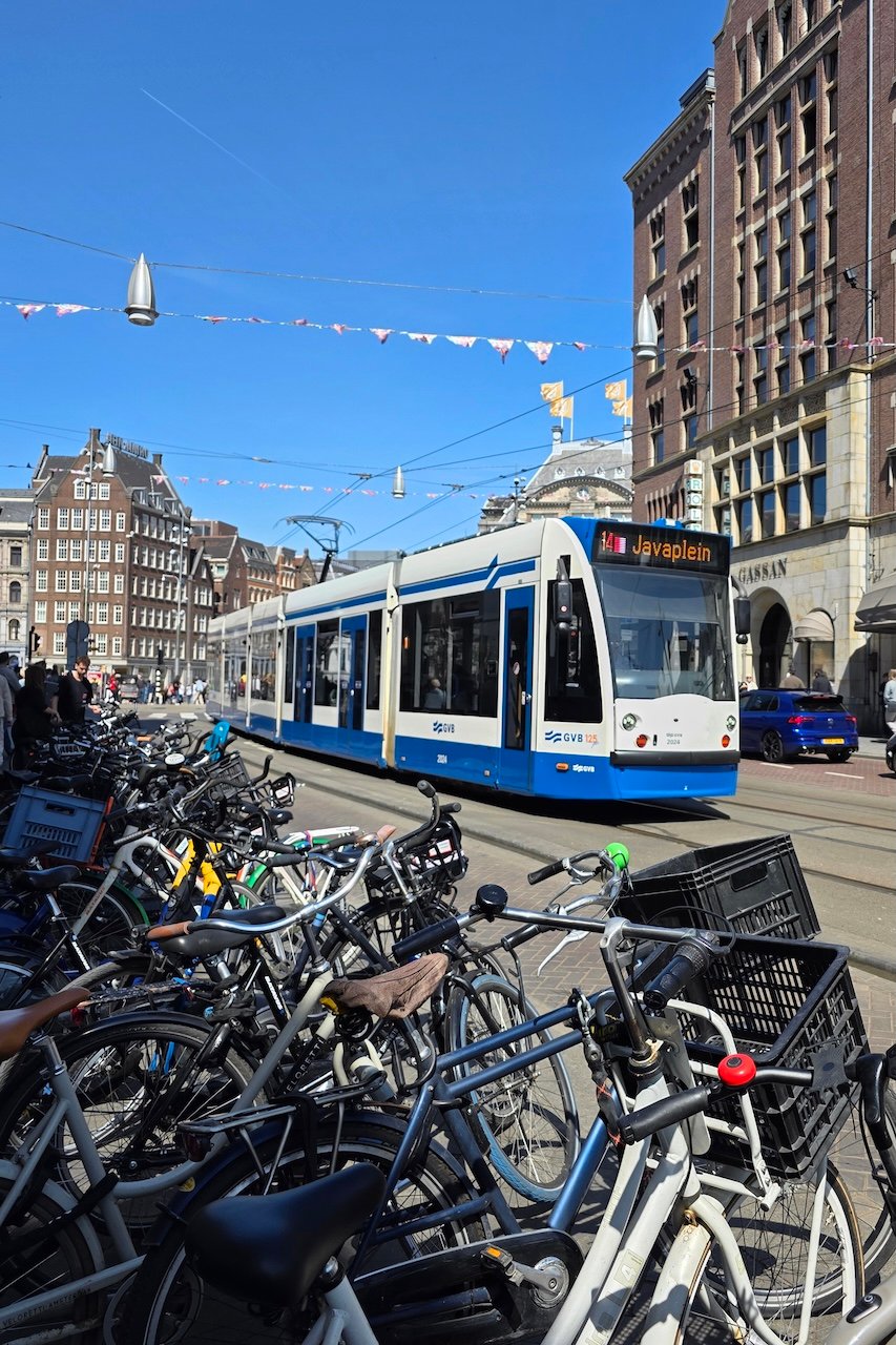 Bikes_Street Car_Amsterdam Bikes_Street Car_Amsterdam