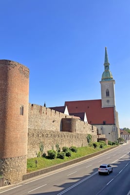 Bratislava Cathedral and Old Town Walls