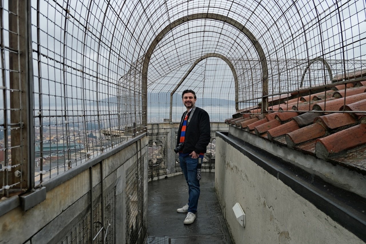 Brian atop Giotto Bell Tower_Florence