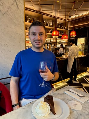 Brian_Cafe Sacher_Vienna