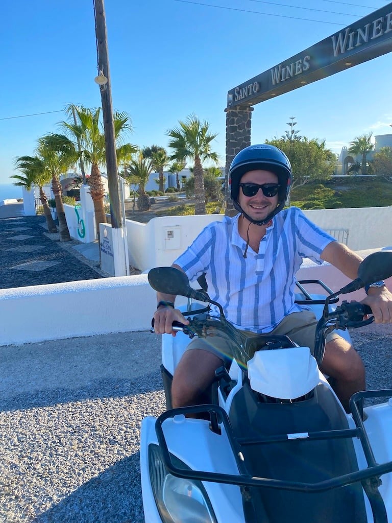 Brian_Santo Wines_ATV_Santorini_2021 Brian_Santo Wines_ATV_Santorini_2021