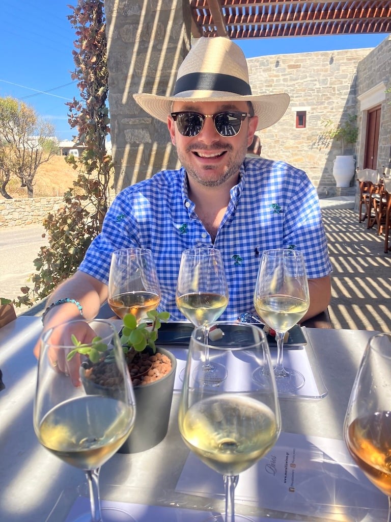 Brian_Wine Tasting_Moraitis Estate_Paros