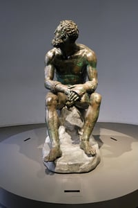 Bronze Boxer_Palazzo Massimo_Profile_Rome