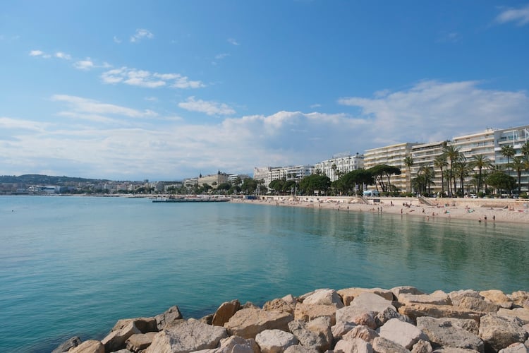 View of Cannes from Port Pierre Canto