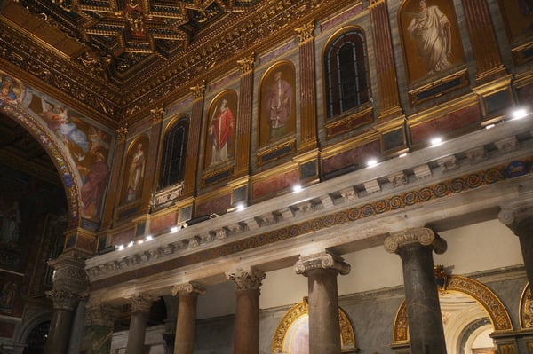 Ceiling_Santa Maria in Travestere_Rome