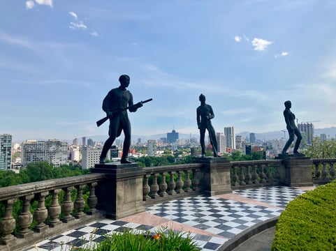 Chapultepec Castle Statues