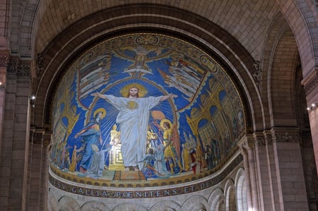 Christ with Outstretched Arms_Basilica Sacre-Coeur_Mosaic_Paris