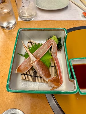 Crab Sashimi_Kani Doraku_Osaka