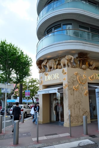 Dior_Elephants Display_Cannes