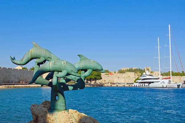 Dolphins Sculpture_Rhodes