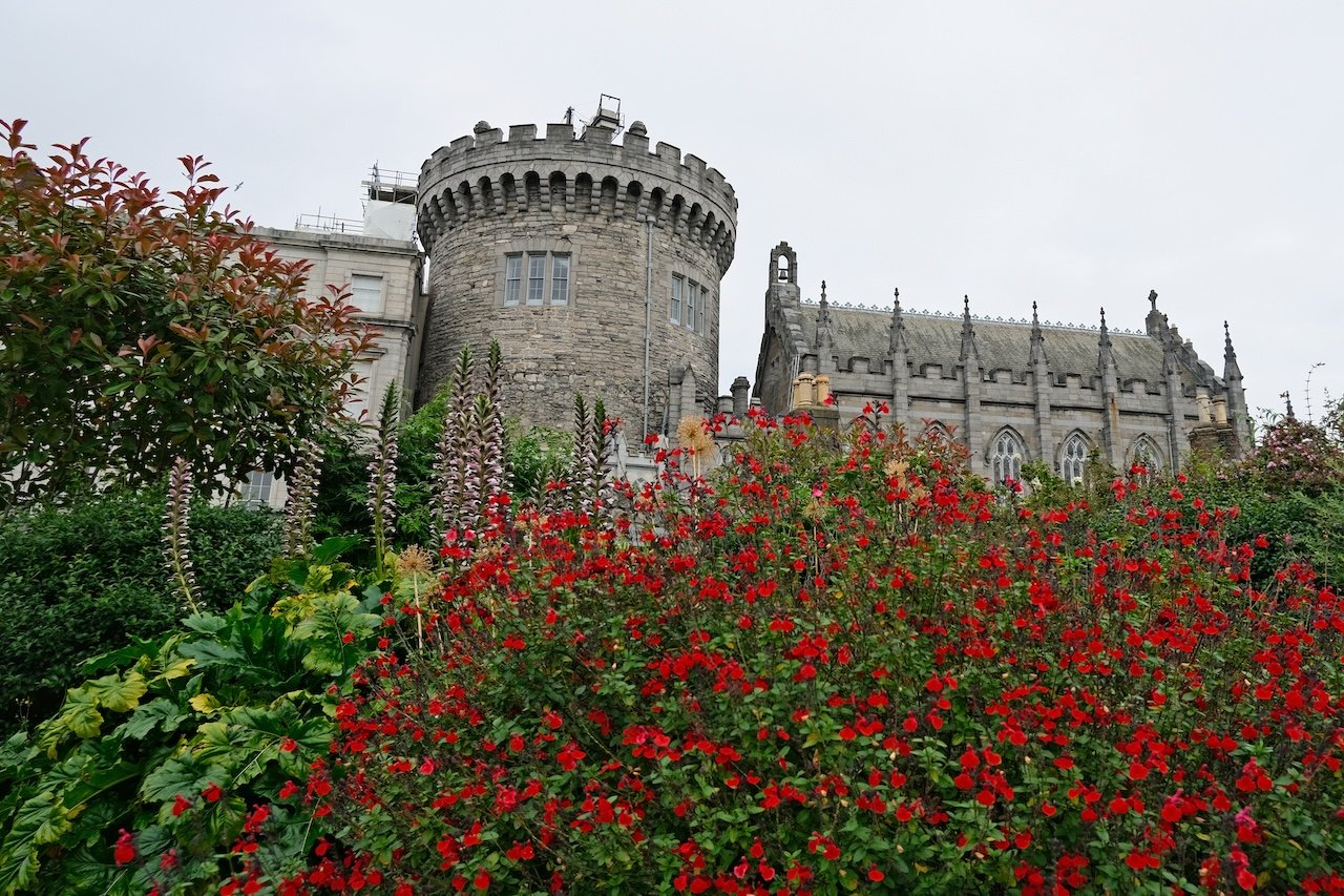 Dublin Castle from Dubh Linn Garden