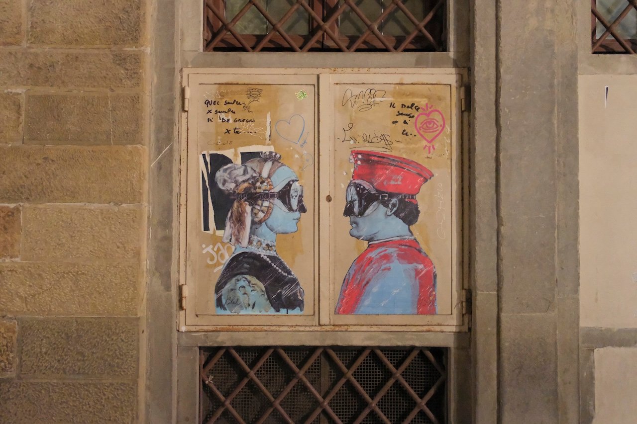 Duke and Duchess of Urbino_Graffiti_Florence