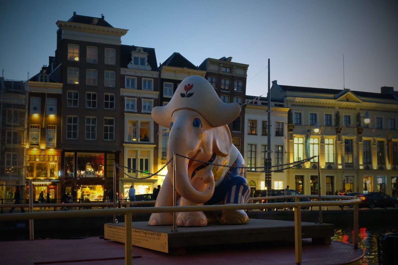 Elephant Statue_Amsterdam_Dusk