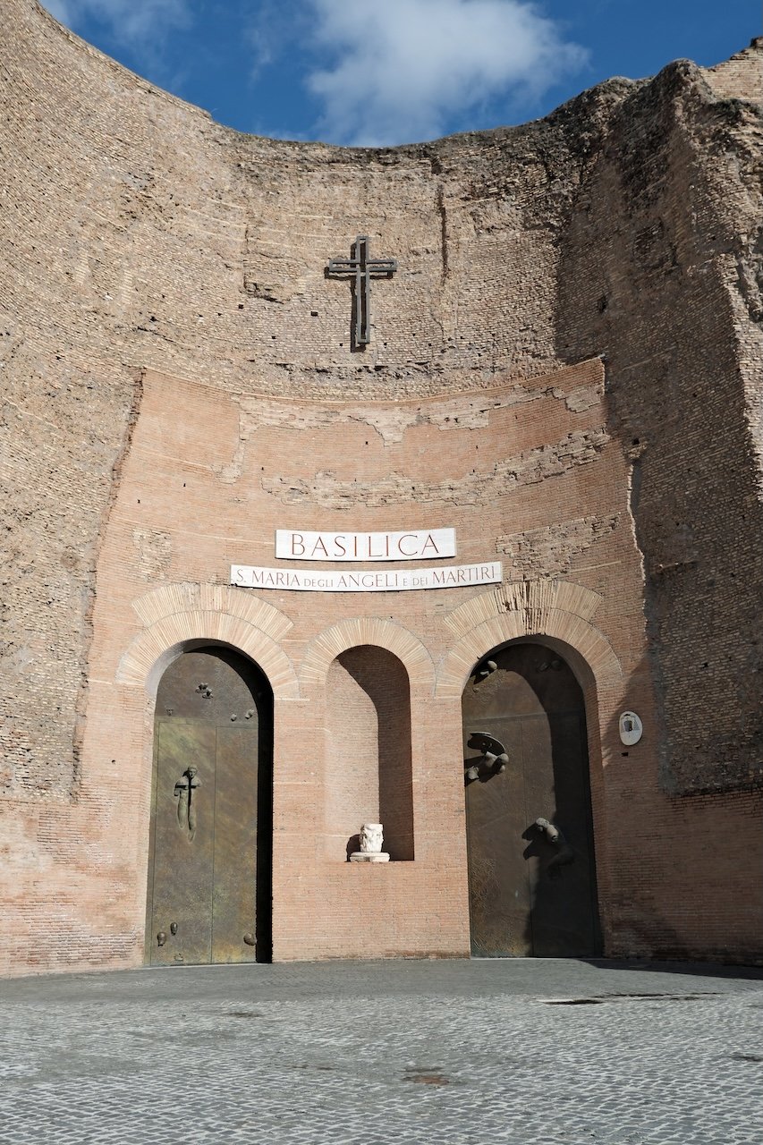 Exterior_Basilica of Santa Maria degli Angeli_Rome