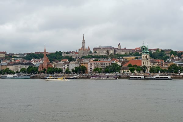 Fishermans Bastion from Danube Promenade_Budapest