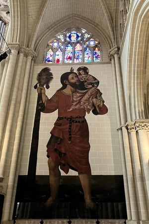 Giant St Christopher_Toledo Cathedral_Spain