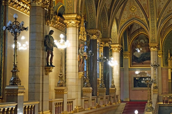 Grand Staircase_Details_Hungarian Parliament Building_Budapest