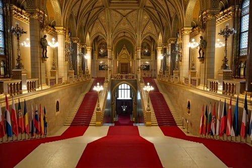 Hungarian Parliament Building_Grand Staircase_Landscape_Budapest
