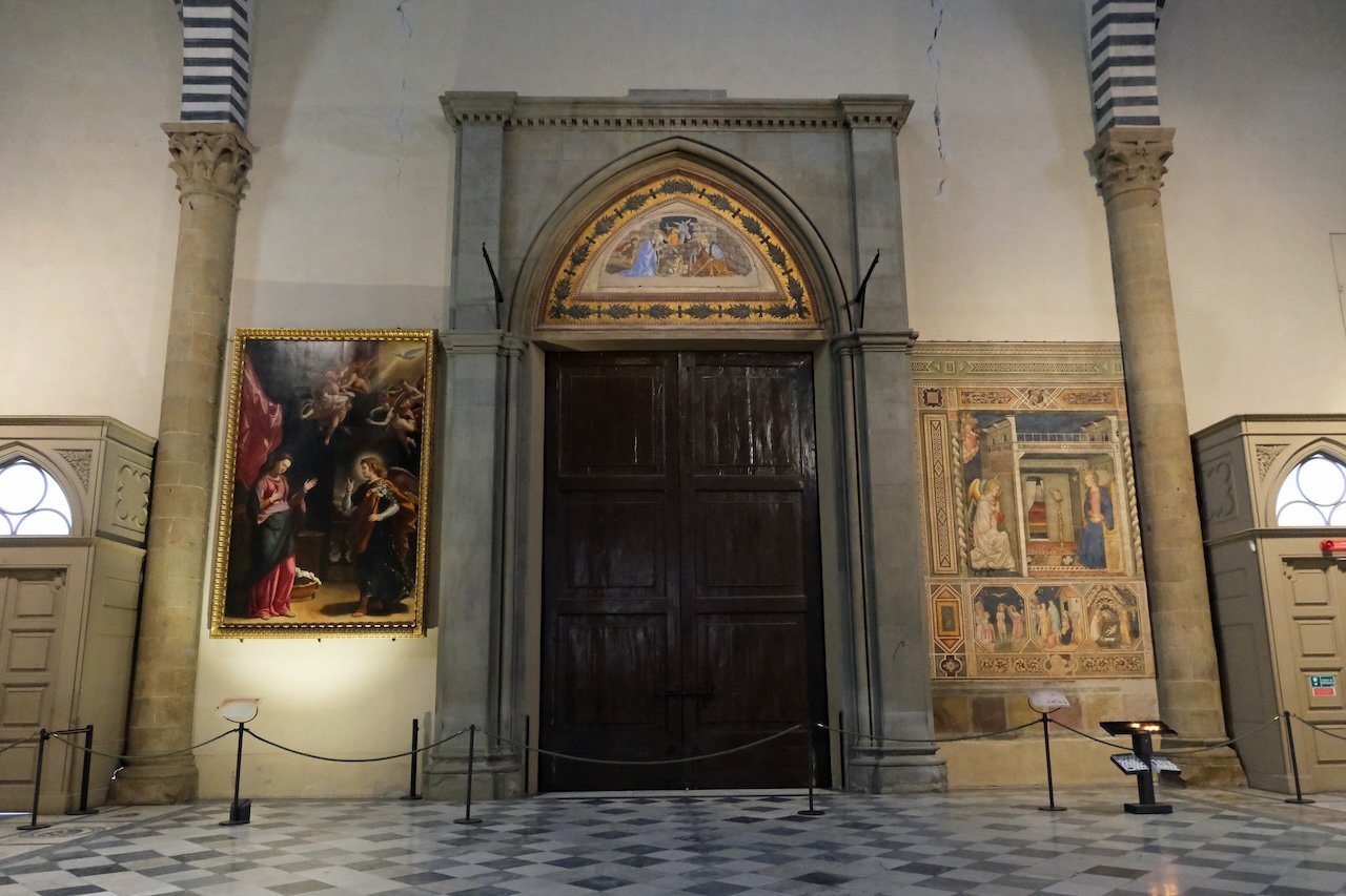 Interior_Basilica Santa Maria Novella_Florence_The Nativity_Sandro Botticelli