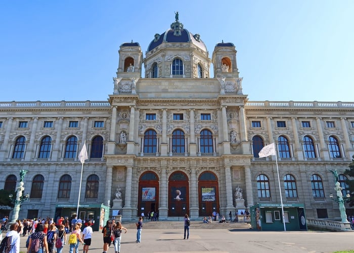 Exterior of the Kunsthistorisches Museum in Vienna, Austria