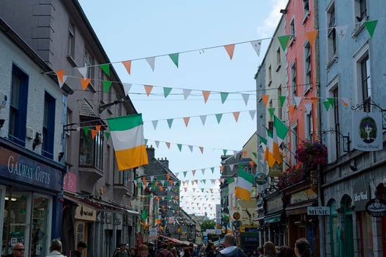 Latin Quarter_Galway_Irish Flags