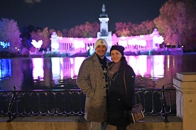 Lauren_Brian_Retiro Park_Christmas_Madrid