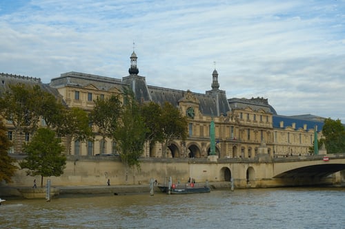 Louvre from the Seine_Paris_Landscape