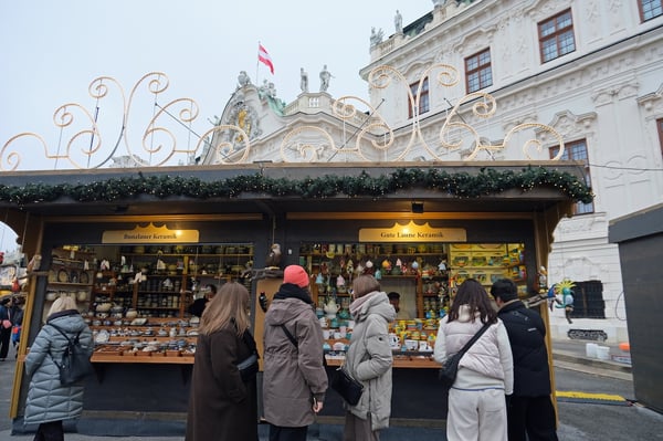 Market Stalls at Belvedere Christmas Village_2025_Vienna