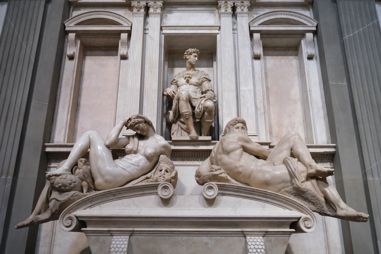 Medici Chapels_Sculptures by Michelangelo_Florence