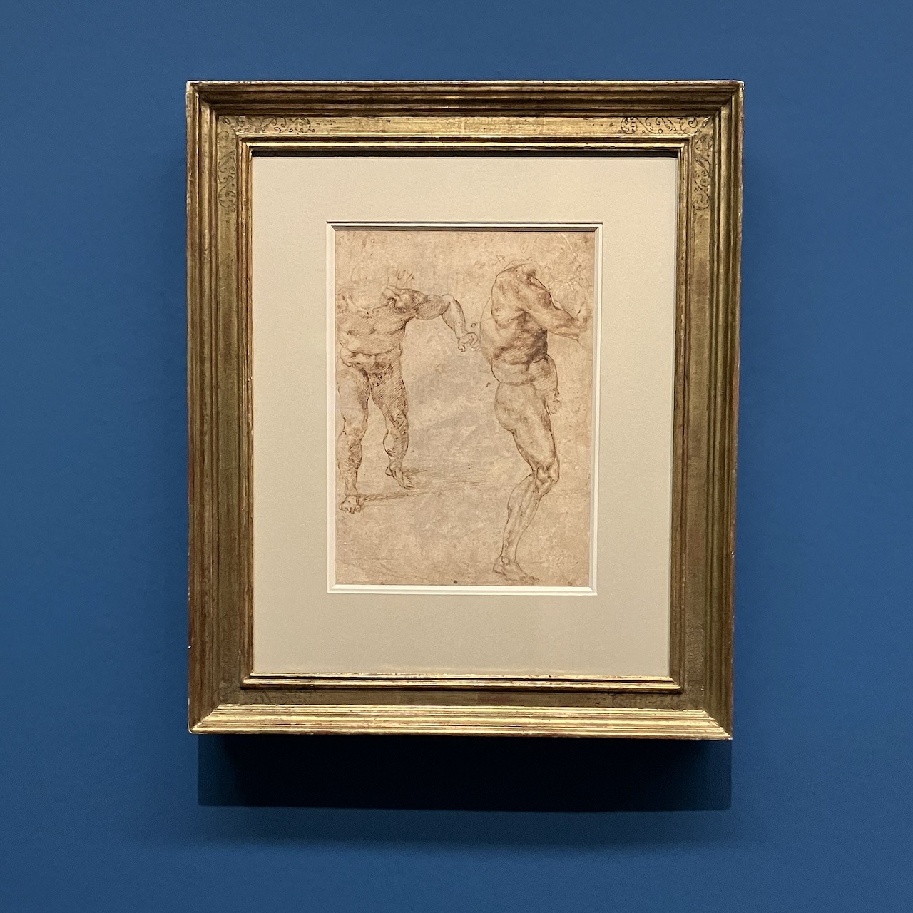 Michelangelo_Two Male Nudes Rushing Forward_Albertina_Vienna