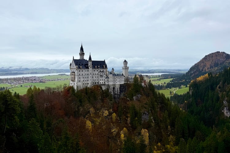 Neuschwanstein Castle in Bavaria, Germany