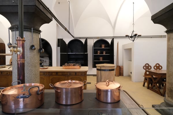 Neuschwanstein Castle_Kitchen_Copper Pots
