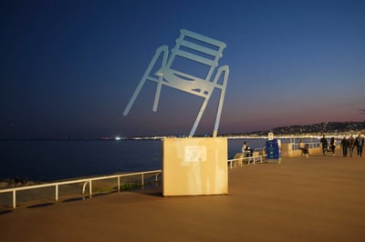 Nice Promenade chair at night