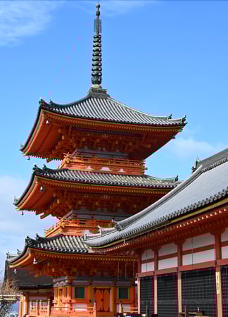 Pagoda at Kiyomizu-dera Temple in Kyoto