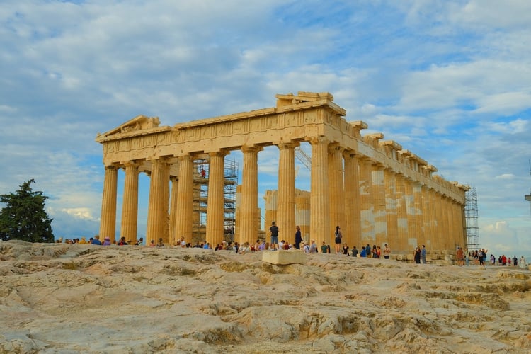 The Parthenon at the Acropolis, Athens, Greece