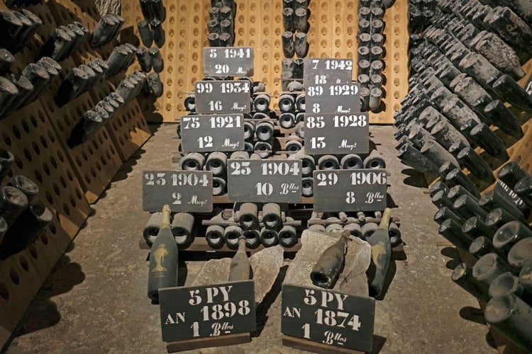 Champagne Cellars at Champagne Pommery in Reims, France
