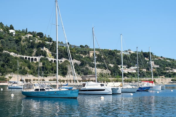 Row of Sailboats_Villefranche-sur-Mer