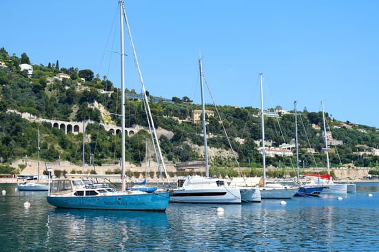 Sailboats Anchored_Villefranche-Sur-Mer_French Riviera
