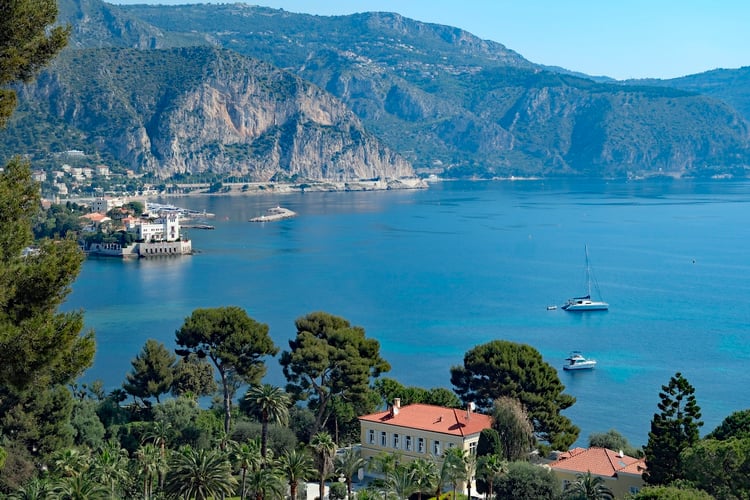 Mediterranean Sea from Saint-Jean-Cap-Ferrat in the French Riviera
