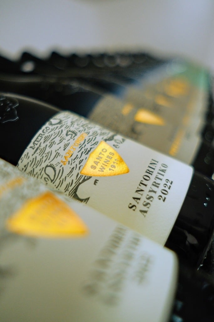 Santo Wines_Assyrtiko_Wine Bottles_Santorini Santo Wines_Assyrtiko_Wine Bottles_Santorini