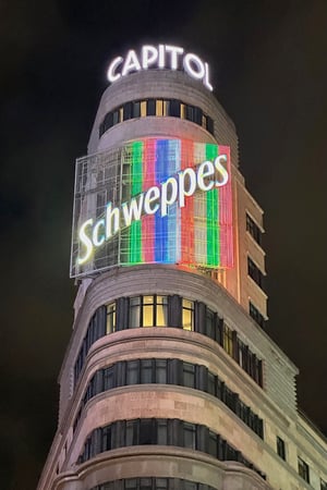 Schweppes Building_Madrid_Night